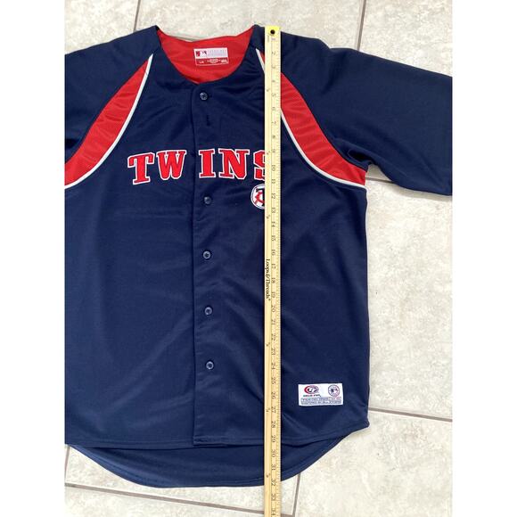 MLB Minnesota Twins Baseball Jersey Mens Large Embroidered Blank Merch No Name - Picture 6 of 7
